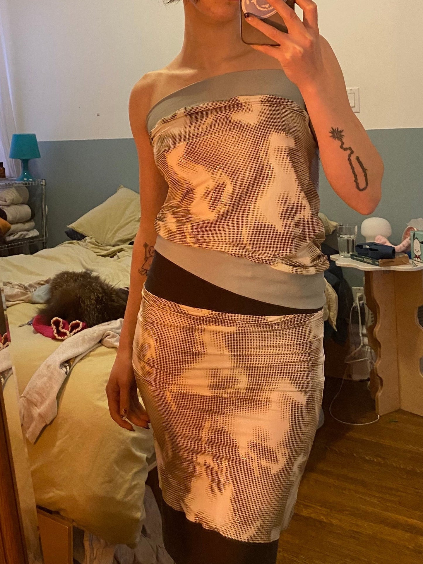 year of the horse tube top/skirt