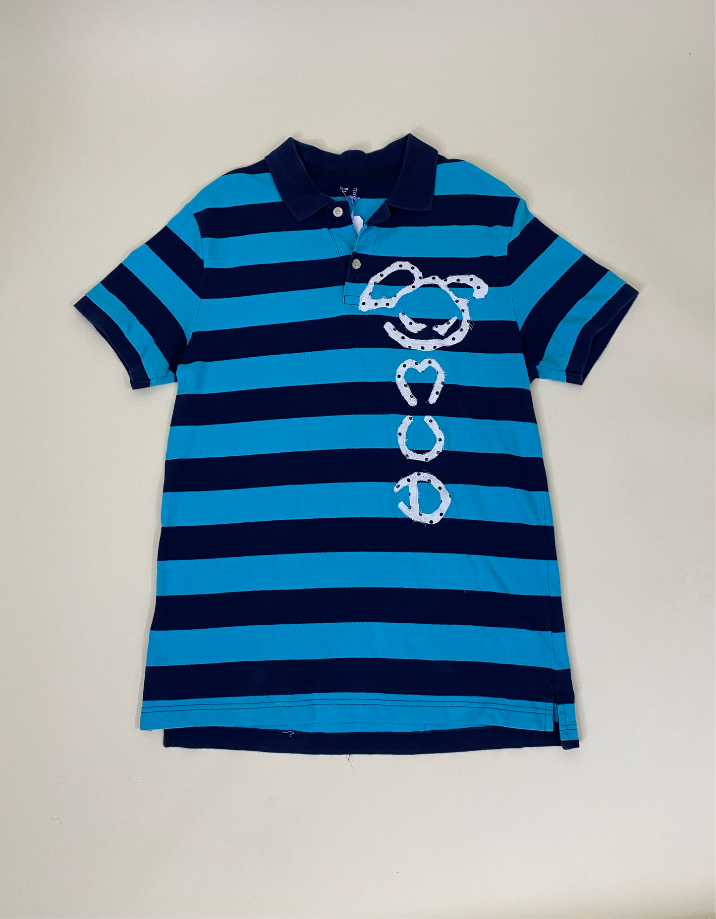 blue stripe polo