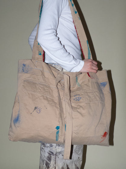 light brown over sized tote