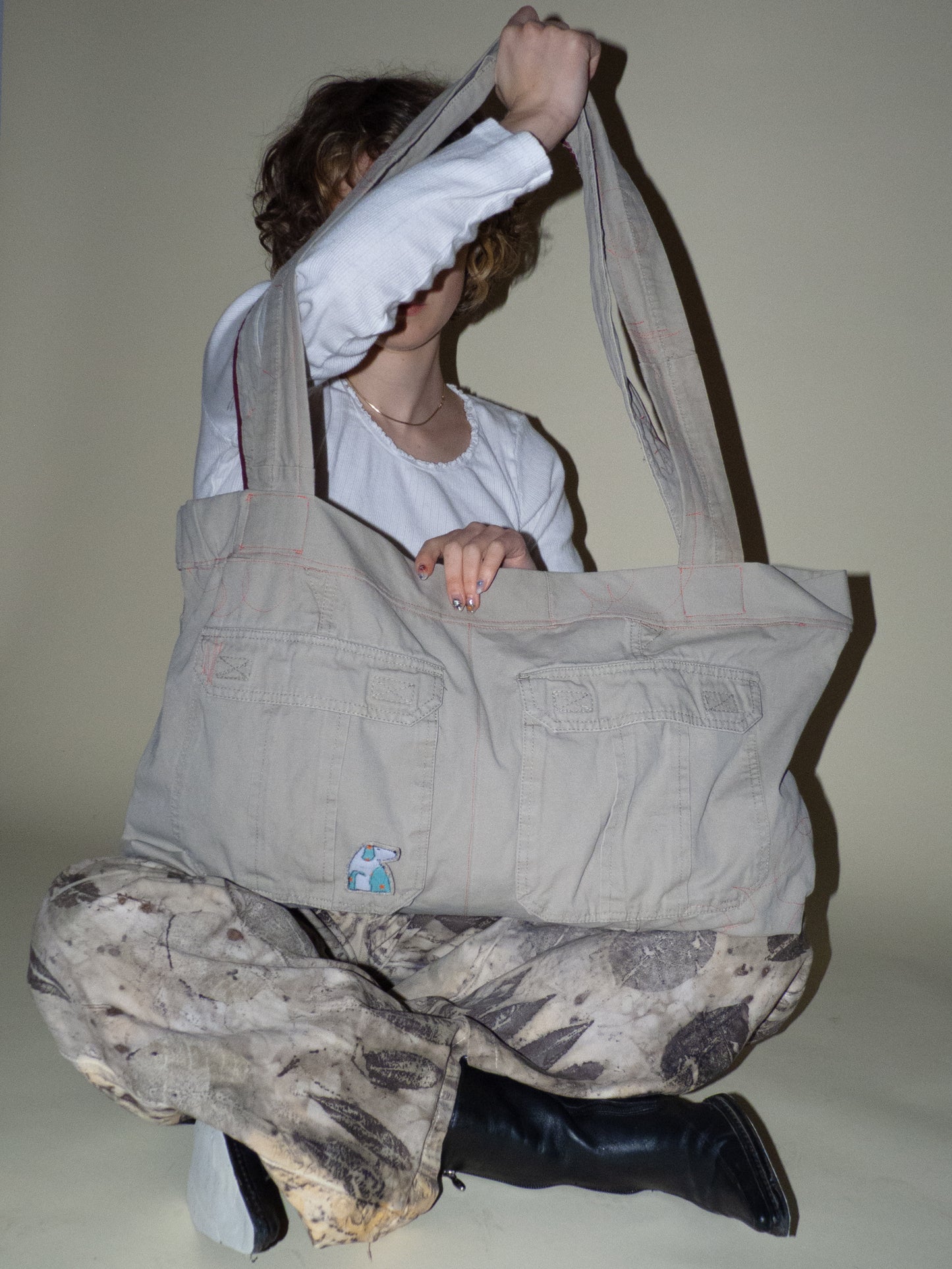 canvas over sized tote