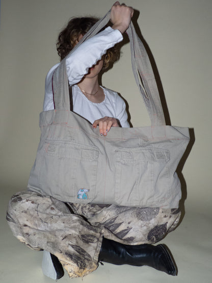 canvas over sized tote