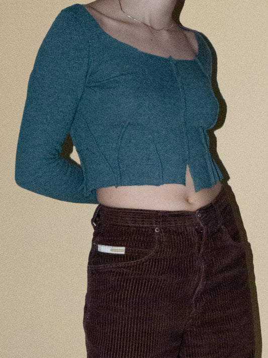 cropped long sleeve